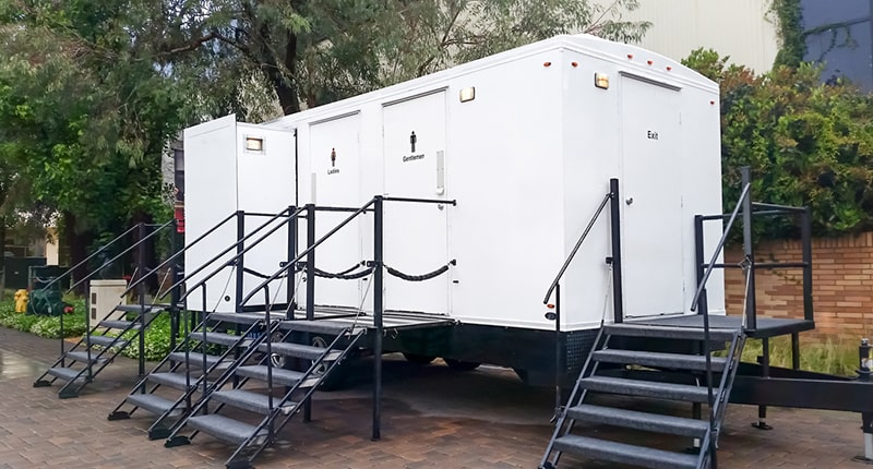 our luxury restroom trailers can be customized to fit specific event needs and requirements